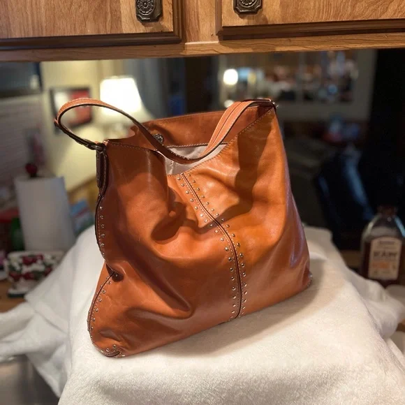 Michael Kors Astor Studded Shoulder Handbag USED - Picture 16 of 16